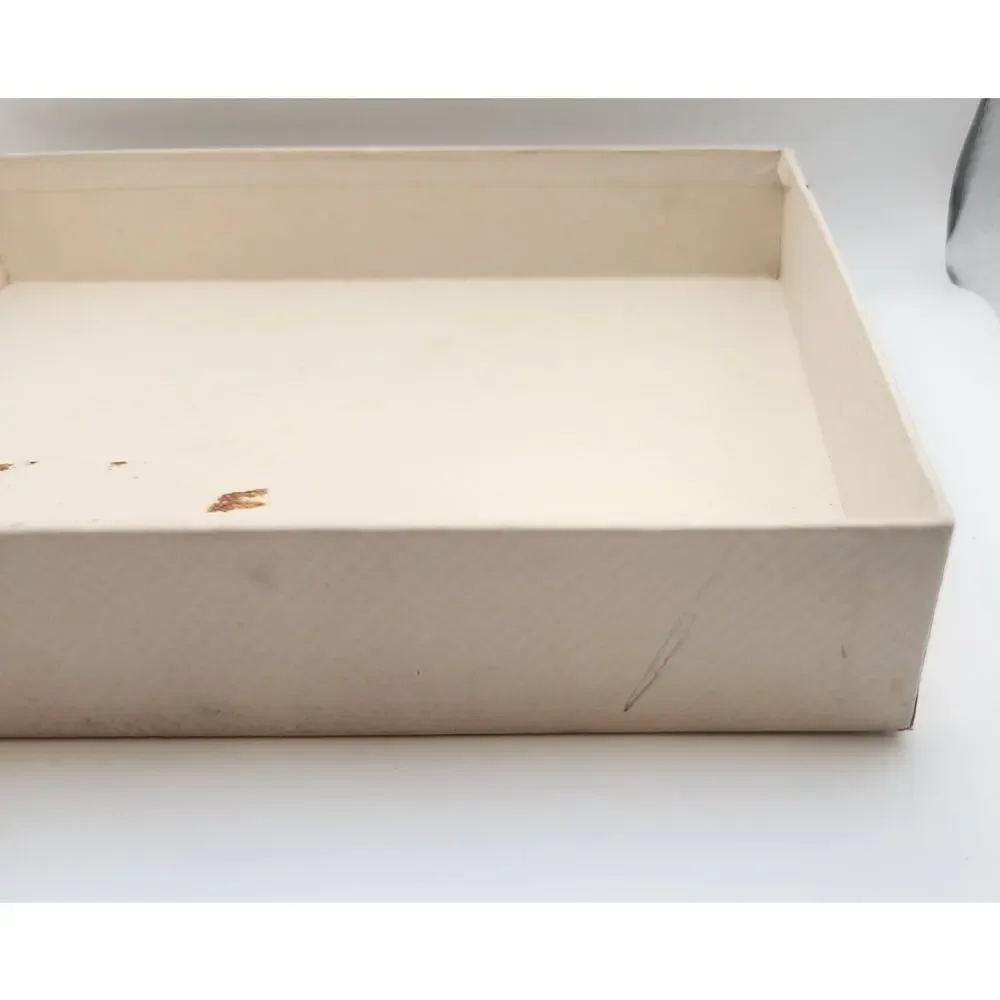 Vintage Faux Book Box Ornate Embossed Lid Photo Keepsake Decor Decorative Box